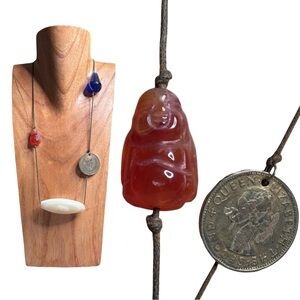 🍒NEW Amber Buddha Handmade Charm Necklace, by Loaded